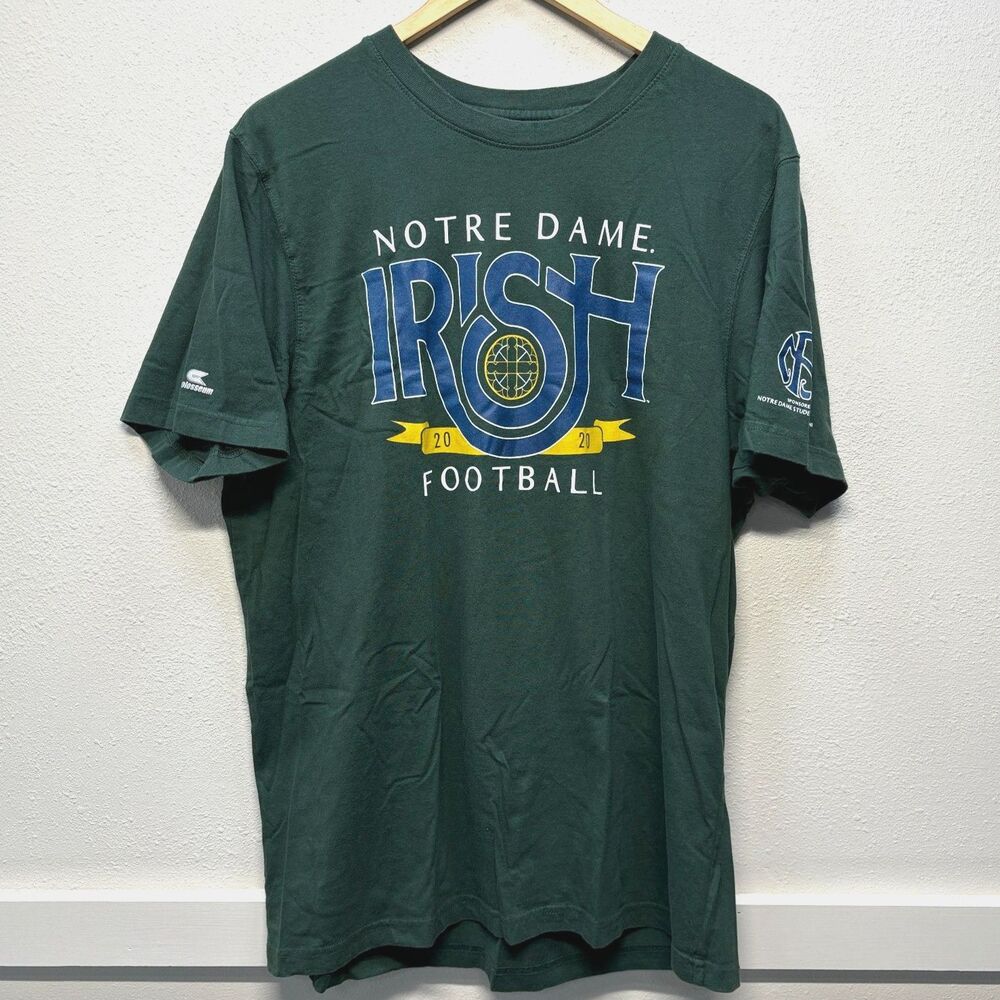 Notre Dame Fighting Irish 31 Years We Live Out Our Legacy Green T-Shirt Sz XL